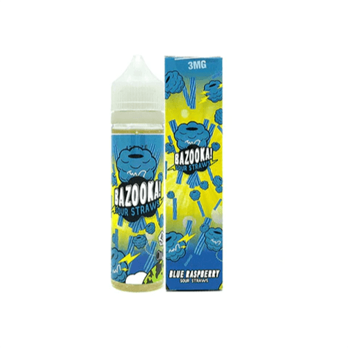Blue Raspberry Candy By Bazooka Sour Straws 60ML E-Liquid