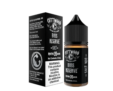 Boss Reserve Salt by Cuttwood Salt 30ML E-Liquid