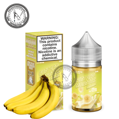 Custard Monster Salt Banana Custard Salt by Jam Monster Salt 30ML E-Liquid