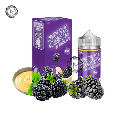 Custard Monster Salt Blackberry Custard Salt by Jam Monster Salt 30ML E-Liquid
