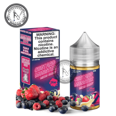 Custard Monster Salt Mixed Berry Salt by Jam Monster Salt 30ML E-Liquid