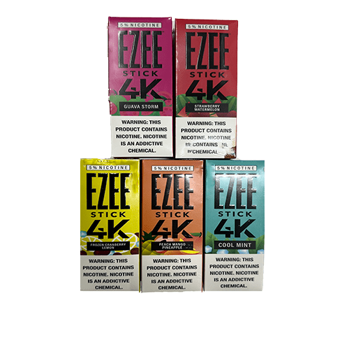 EZEE STICK 4K DISPOSABLE VAPE DEVICE 5% Nicotine 4000 Puffs DISPOSABLE