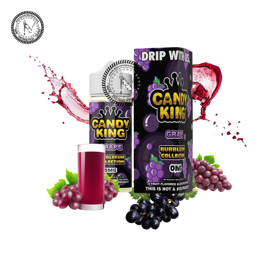 GRAPE BUBBLEGUM - CANDY KING E-LIQUID - 120ML E-Liquid