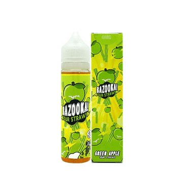 Green Apple Candy By Bazooka Sour Straws 60ML E-Liquid