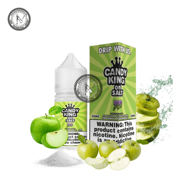 Green Apple Hard Salt by Candy King Salt 30ML E-Liquid