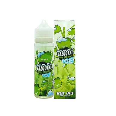 Green Apple Ice Candy By Bazooka Sour Straws 60ML E-Liquid