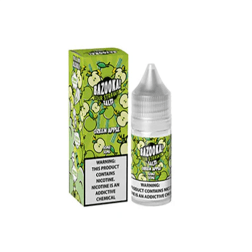 Green Apple Sour Candy Salt By Bazooka Sour Straws Salt 30ML E-Liquid