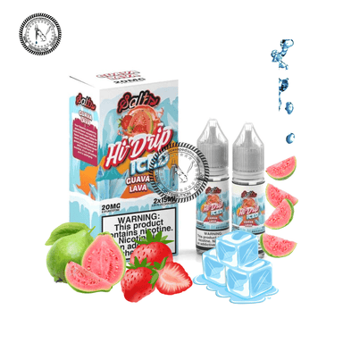 Guava Lava Iced Salt by Hi-Drip Salts 2x15ML 30ML E-Liquid