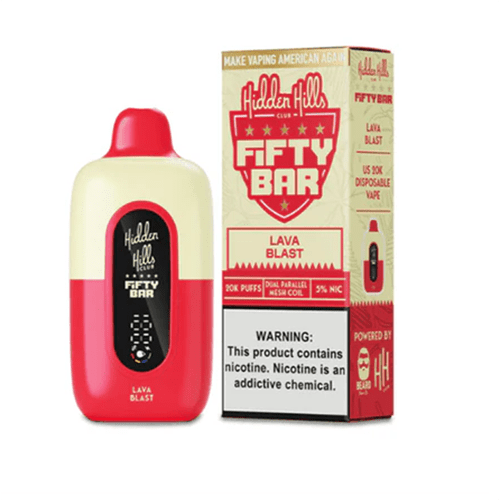 Hidden Hills x Fifty Bar 20K Disposable (5% Nicotine , Dual Parallel Mesh Coil) DISPOSABLE
