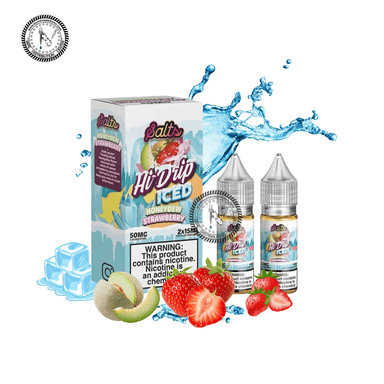 Honeydew Strawberry Iced Salt by Hi-Drip Salts 2x15ML 30ML E-Liquid