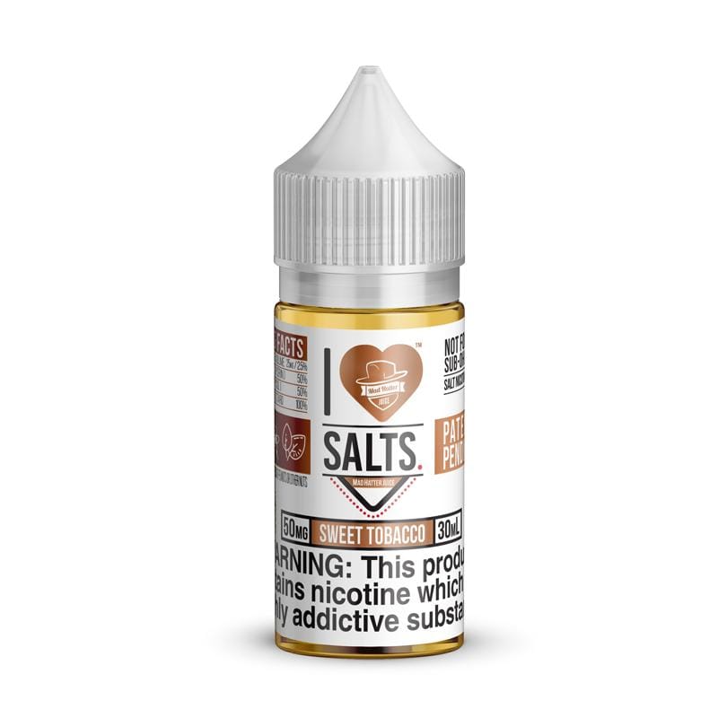 I Love Salts Sweet Tobacco By Mad Hatter Juice 30ML E-Liquid