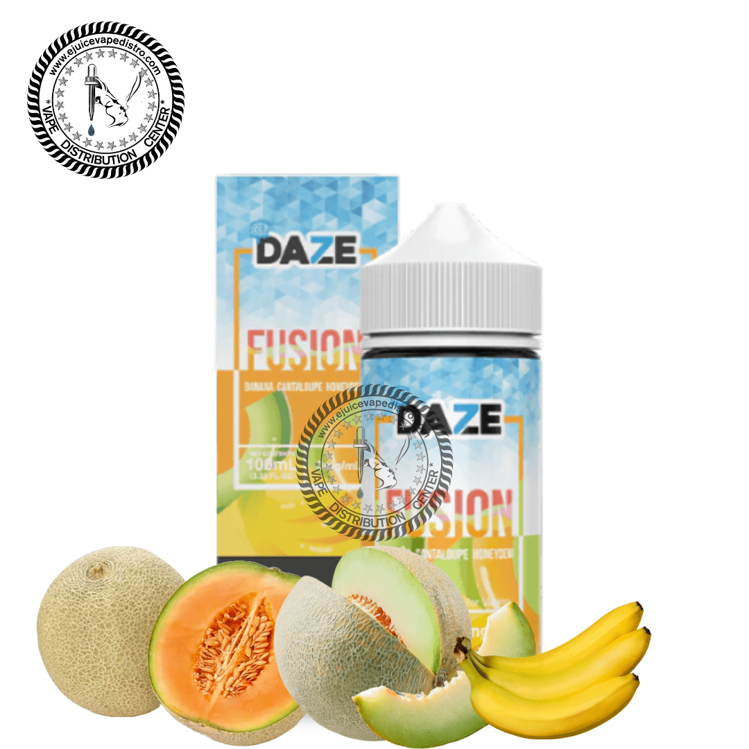 Iced Banana Cantaloupe Honeydew by 7 Daze Fusion Iced 100ML E-Liquid