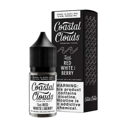 ICED Red White And Berry Salt Nic by Coastal Clouds 30ML E-Liquid