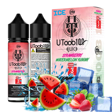 Iced Strawberry Watermelon Yummy by U TooB 100 Iced 2x60ML 120ML E-Liquid