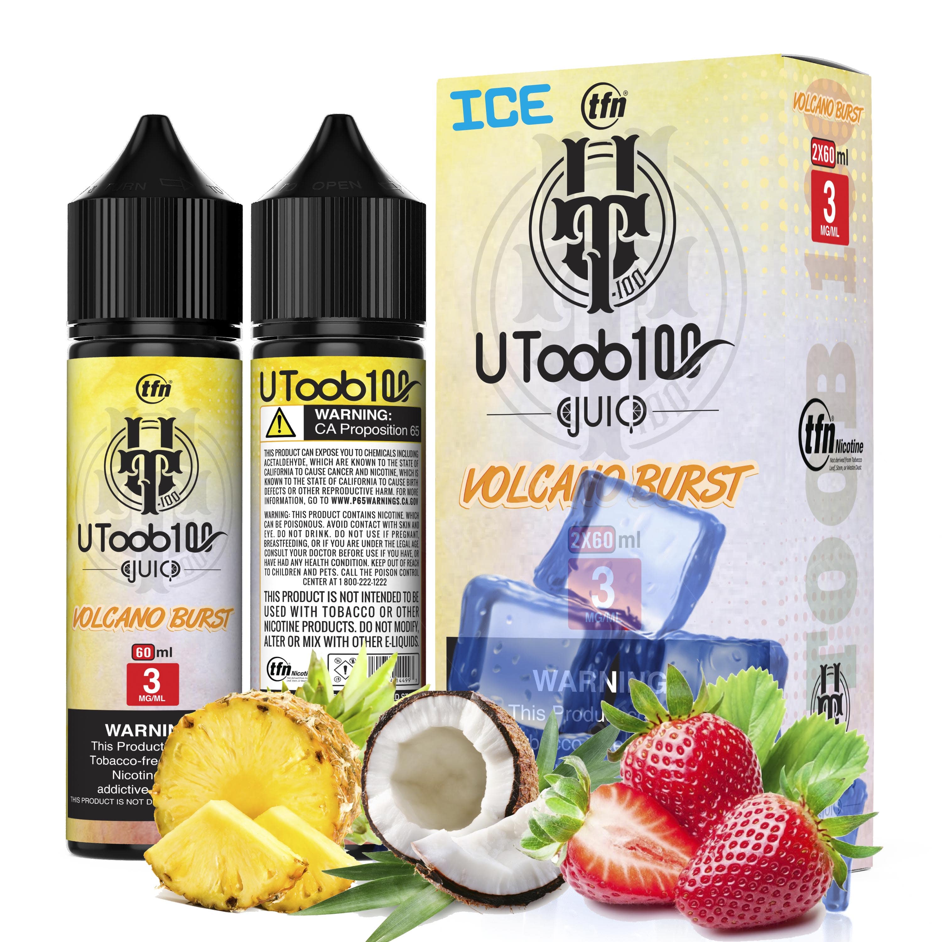 Iced Volcano Burst by U TooB 100 Iced 2x60ML 120ML E-Liquid