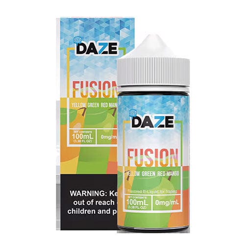 ICED Yellow Green Red Mango by 7 Daze Fusion 100ML E-Liquid