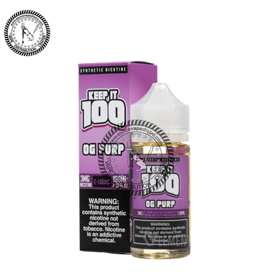 OG PURP by Keep It 100 TFN 100ML E-Liquid