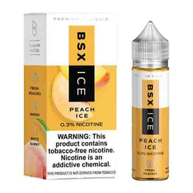 Peach Ice by Glas Basix Tobacco Free Nicotine Series 60ML E-Liquid