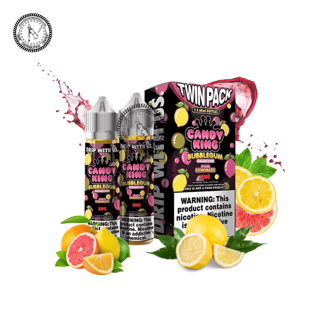 PINK LEMONADE BUBBLEGUM - CANDY KING E-LIQUID - 120ML E-Liquid