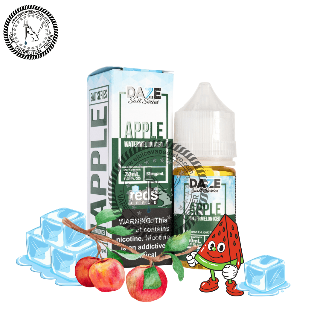 Reds Apple Watermelon Iced by 7 Daze Salt Series 30ML E-Liquid