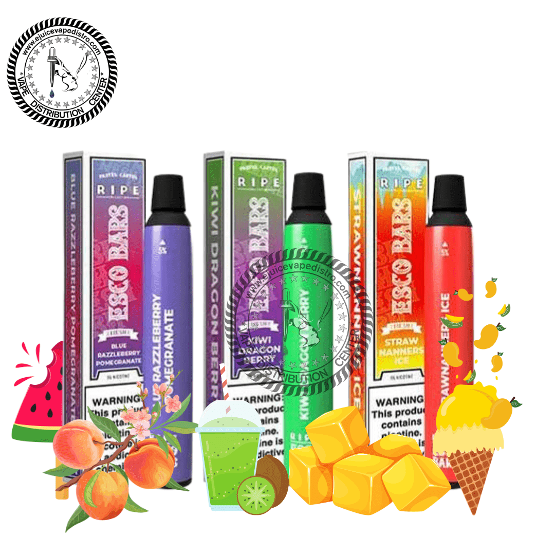 Ripe Collection Esco Bars 2500 Puffs 6ml Salt Nic Mesh Coil Disposable Device DISPOSABLE