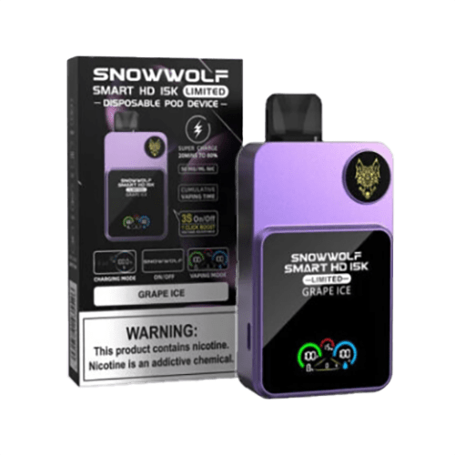 SnowWolf Smart HD 15K Disposable Vape 15000 Puffs DISPOSABLE