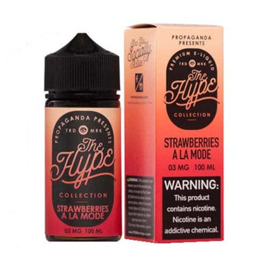 Strawberries A LA Mode by Propaganda Hype Collection 100ML E-Liquid
