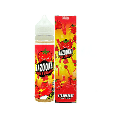 Strawberry Candy By Bazooka Sour Straws 60ML E-Liquid