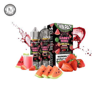 STRAWBERRY WATERMELON BUBBLEGUM - CANDY KING E-LIQUID - 120ML E-Liquid