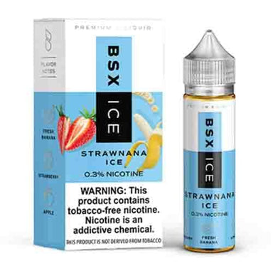 Strawnana Ice by Glas Basix Tobacco Free Nicotine Series 60ML E-Liquid