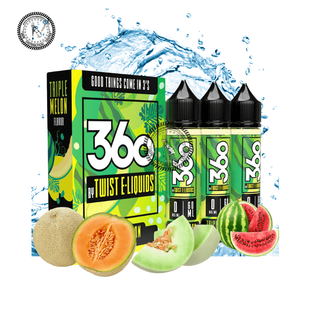 Triple Melon BY LEMON TWIST 360 E-LIQUIDS 180ML 3X60ML E-Liquid