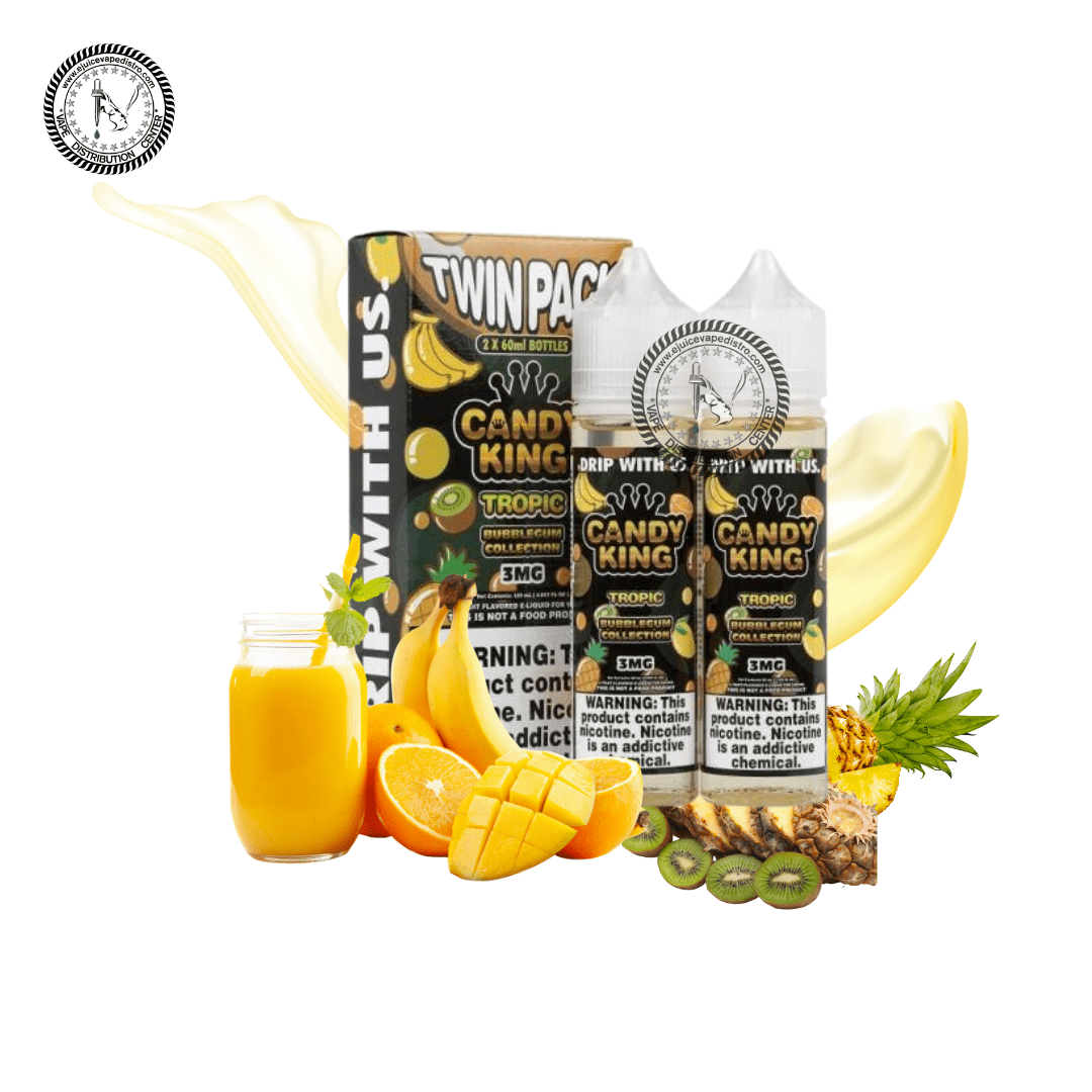 TROPIC BUBBLEGUM - CANDY KING E-LIQUID - 120ML E-Liquid