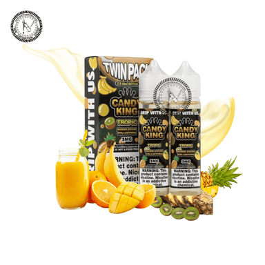 TROPIC BUBBLEGUM - CANDY KING E-LIQUID - 120ML E-Liquid