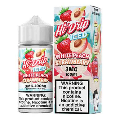 White Peach Strawberry Iced by Hi-Drip Iced 100ML E-Liquid